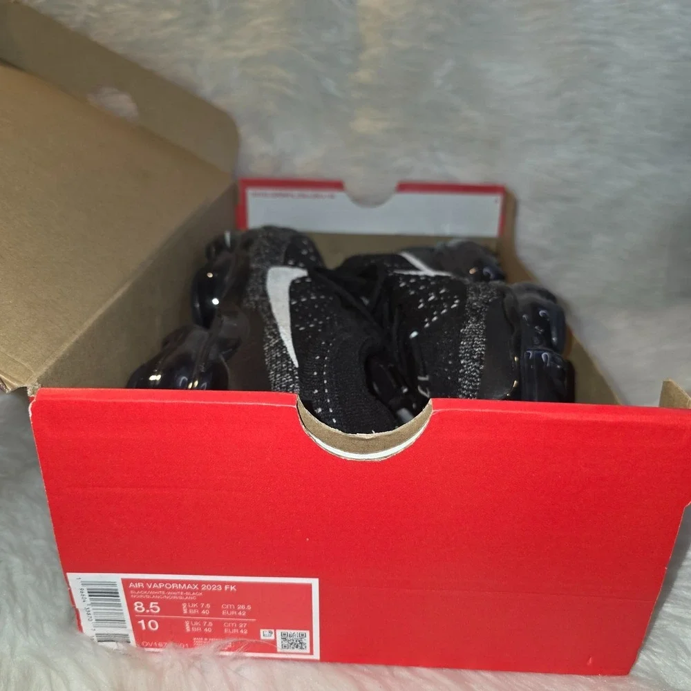 Men's Shoes Size 8.5/Women's 10 Nike Air VaporMax 2023 FK Black White DV1678-001